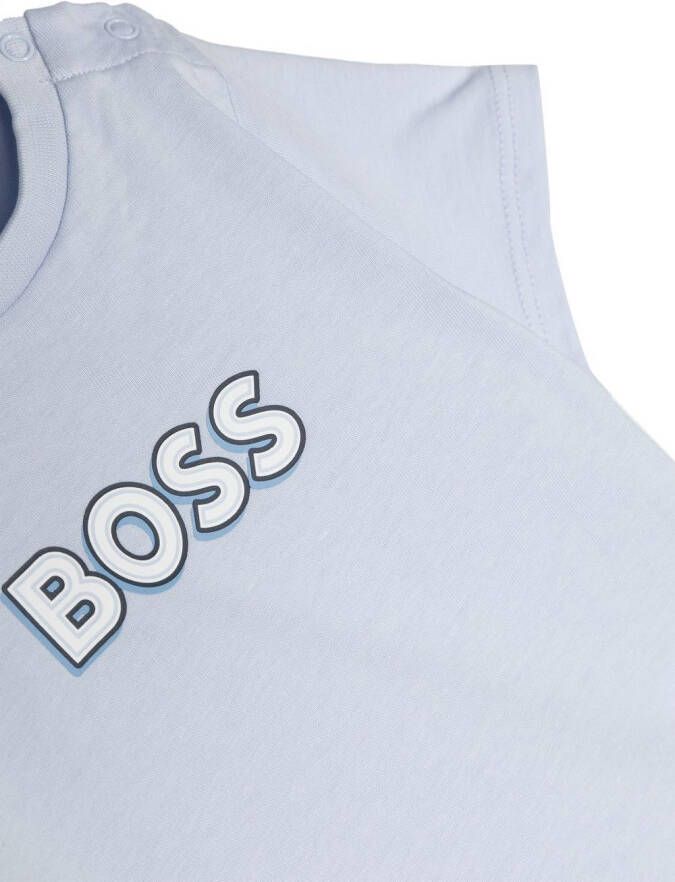 BOSS Kidswear T-shirt Blauw