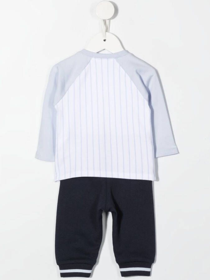 BOSS Kidswear T-shirt en broek set Blauw