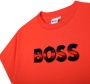 BOSS Kidswear T-shirt met geborduurd logo Rood - Thumbnail 2