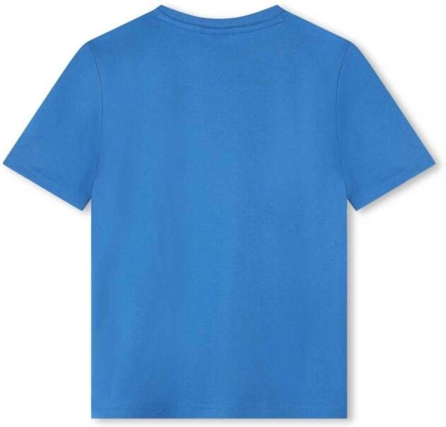 BOSS Kidswear T-shirt met logoprint Blauw