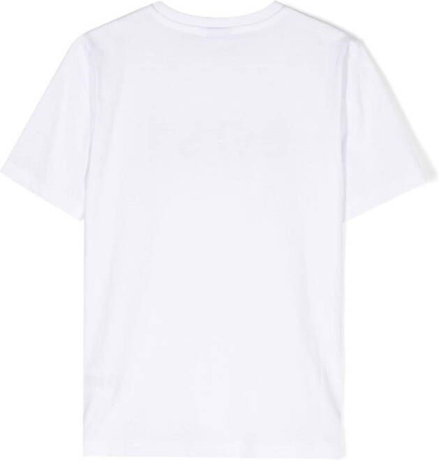 BOSS Kidswear T-shirt met logoprint Wit