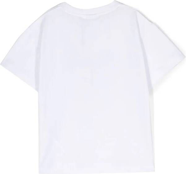 BOSS Kidswear T-shirt met logoprint Wit