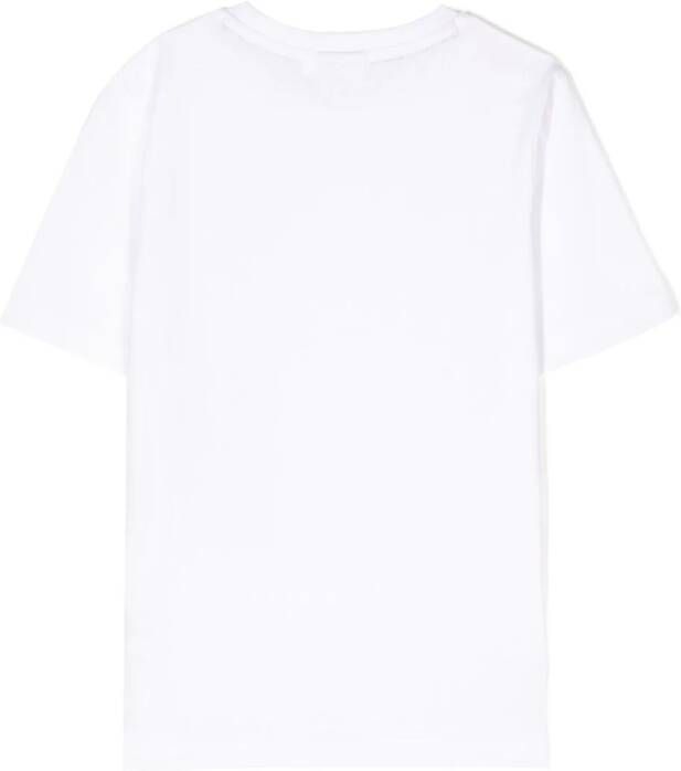 BOSS Kidswear T-shirt met logoprint Wit