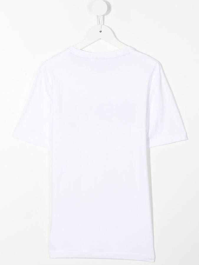 BOSS Kidswear T-shirt met logoprint Wit