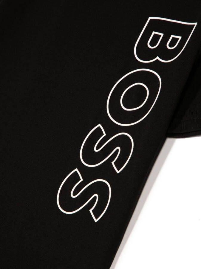 BOSS Kidswear T-shirt met logoprint Zwart