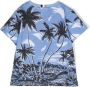 BOSS Kidswear T-shirt met palmboomprint Blauw - Thumbnail 2