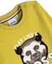 BOSS Kidswear T-shirt met tekst Geel - Thumbnail 3