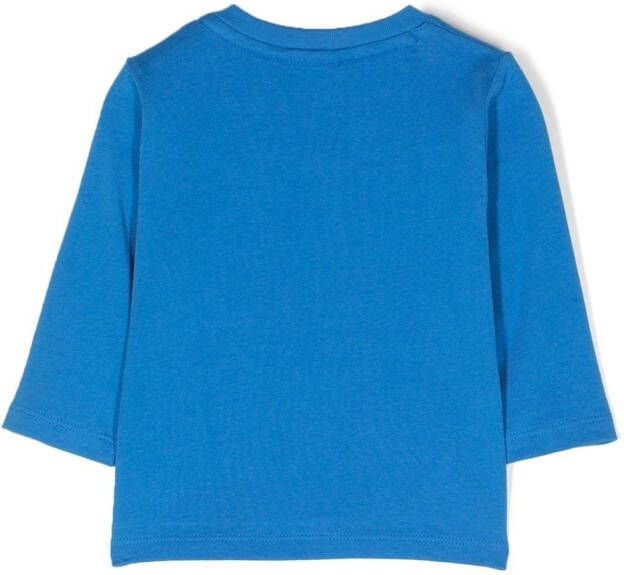 BOSS Kidswear Top met logoprint Blauw