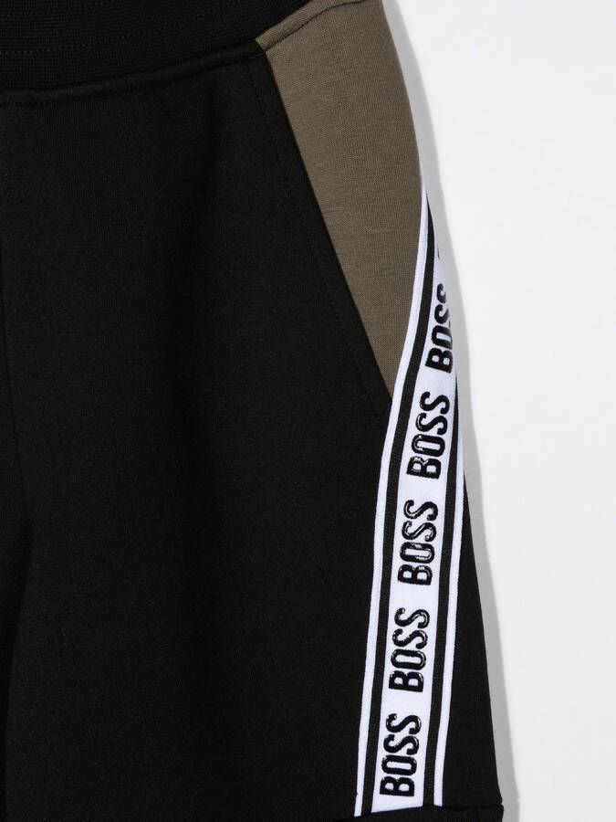 BOSS Kidswear Trainingsbroek met logoband Zwart