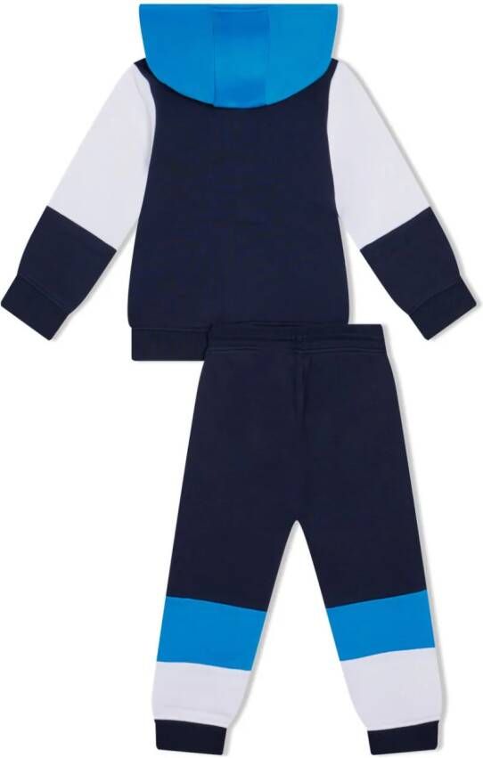 BOSS Kidswear Trainingspak met colourblocking Blauw