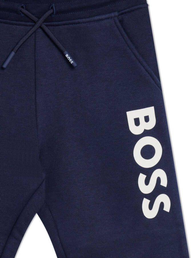 BOSS Kidswear Trainingspak met colourblocking Blauw