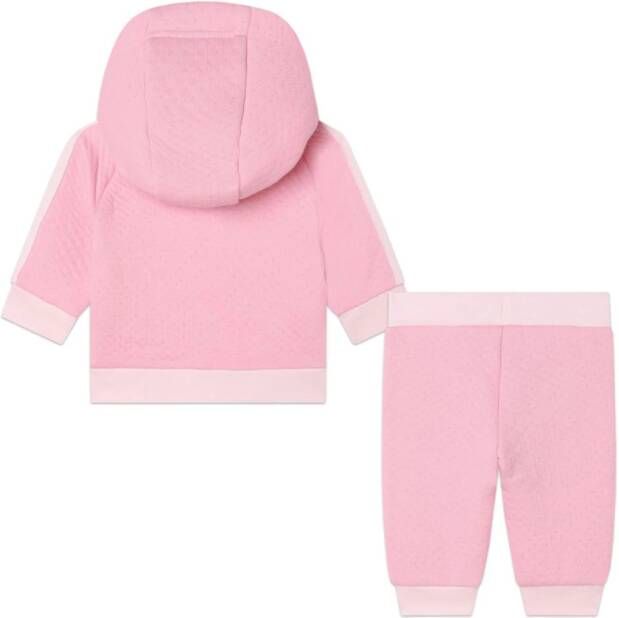 BOSS Kidswear Trainingspak met geborduurd logo Roze