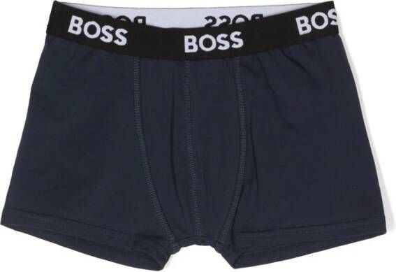 BOSS Kidswear Twee boxershorts Blauw