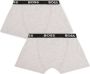 BOSS Kidswear Twee boxershorts met logoband Grijs - Thumbnail 2