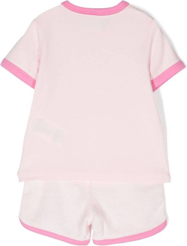 BOSS Kidswear Tweedelige katoenen set Roze