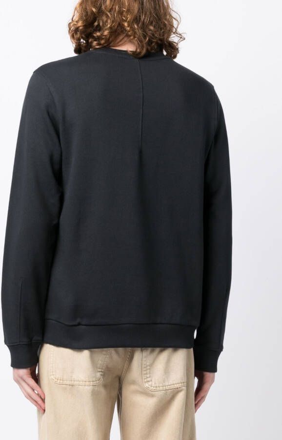 BOSS Sweater met geborduurd logo Zwart