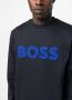BOSS Sweater met logopatch Blauw - Thumbnail 5