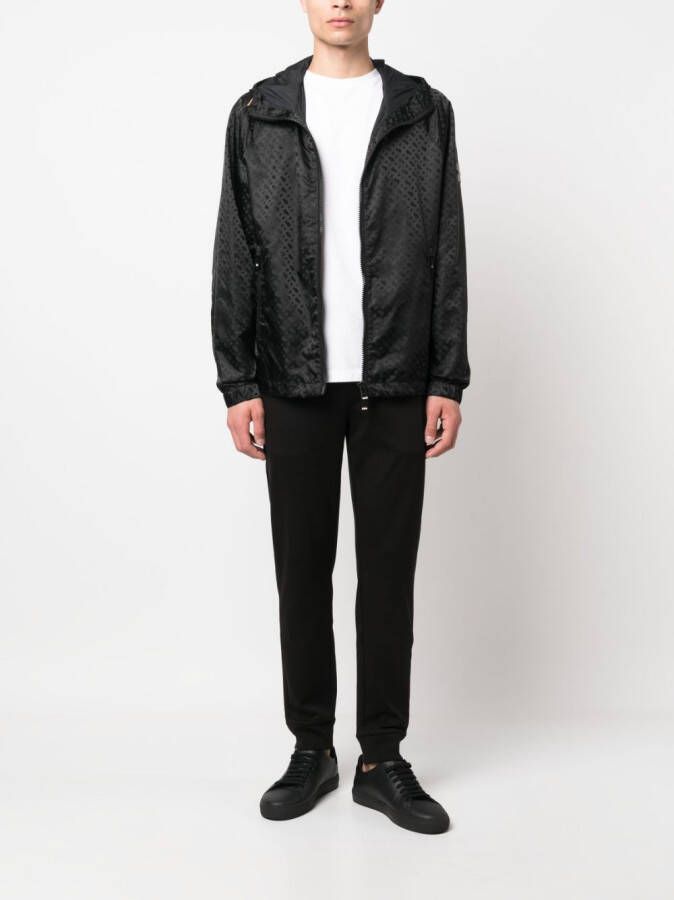 BOSS Broek met logopatch Zwart