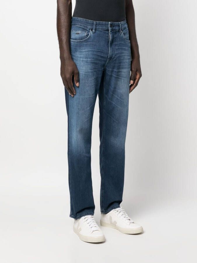 BOSS Straight jeans Blauw