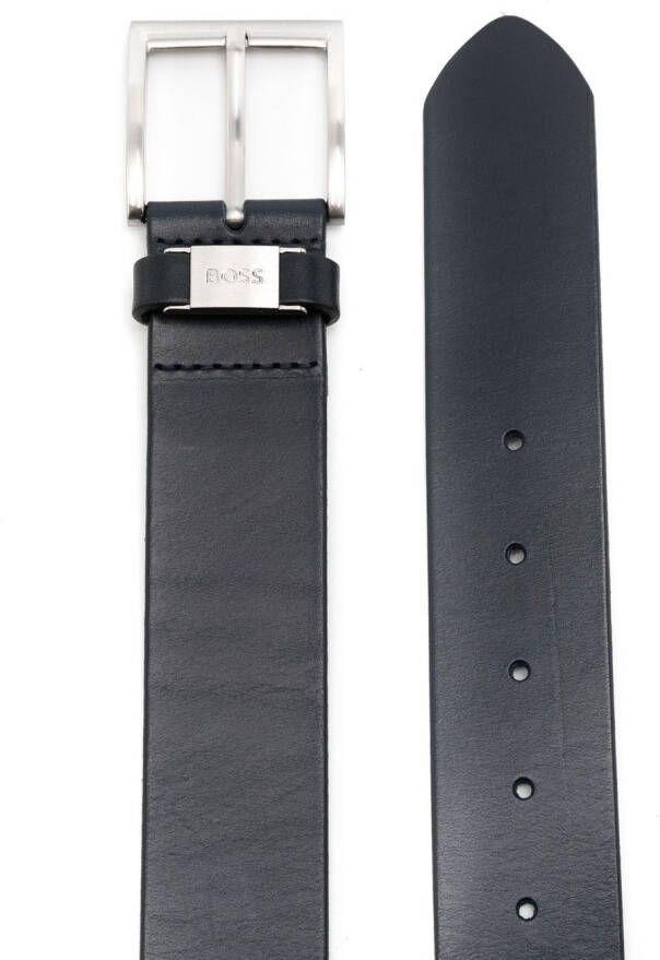 BOSS Riem met logoplakkaat Zwart