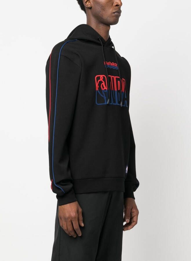 BOSS Hoodie met logoprint Zwart