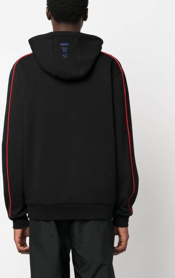 BOSS Hoodie met logoprint Zwart