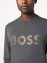 BOSS Sweater met logoprint Grijs - Thumbnail 5