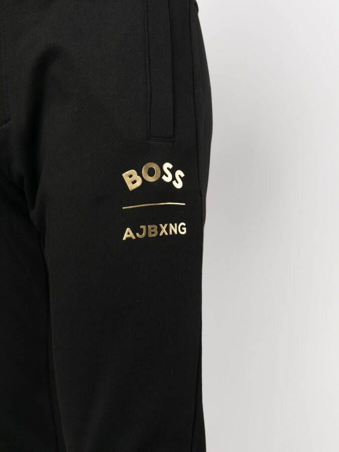 BOSS Trainingsbroek met logoprint Zwart