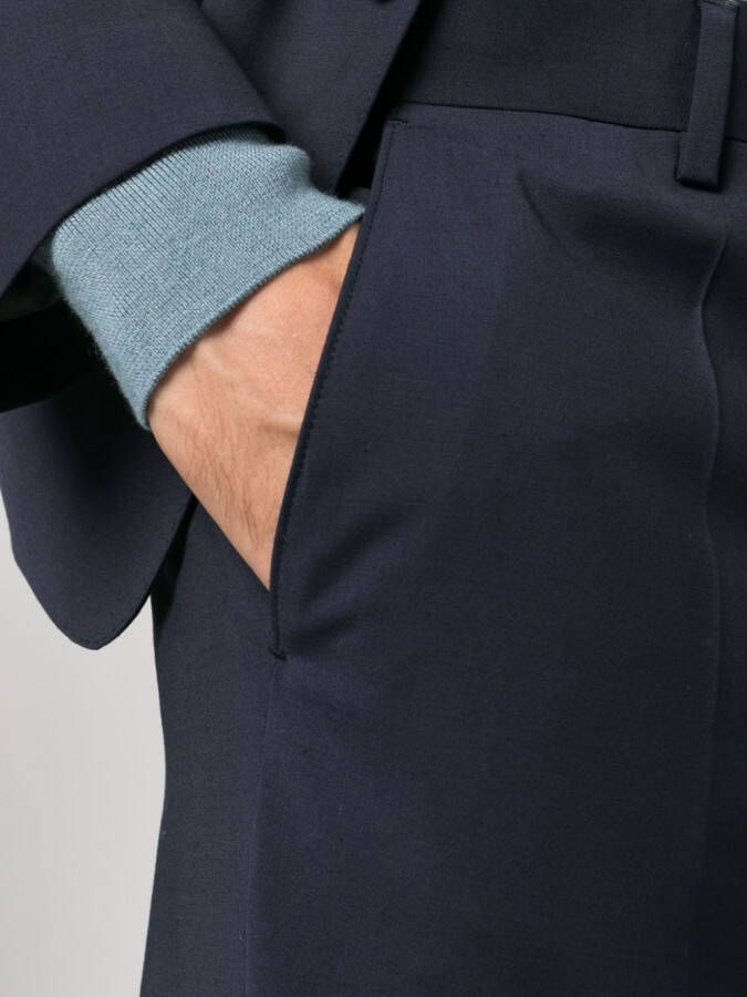 BOSS Low waist pantalon Blauw
