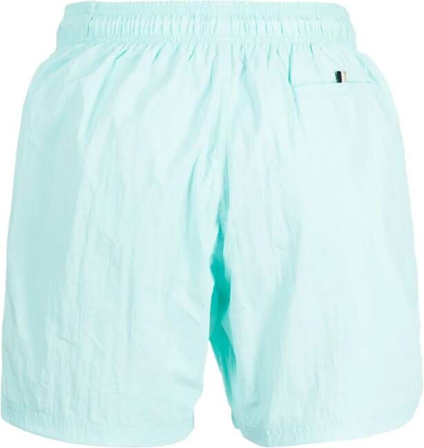 BOSS Zwembroek met octopusprint Blauw