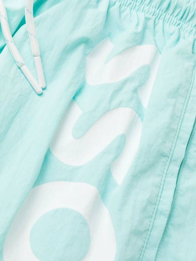 BOSS Zwembroek met octopusprint Blauw