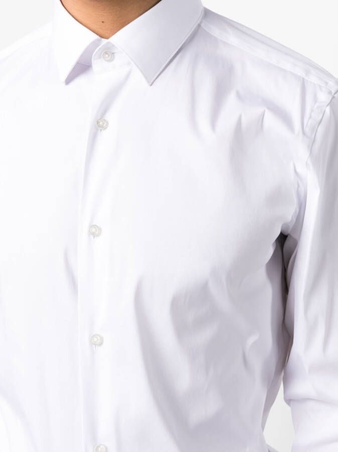 BOSS Overhemd met knopen Wit