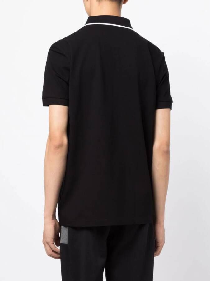 BOSS Poloshirt met vlakken Zwart