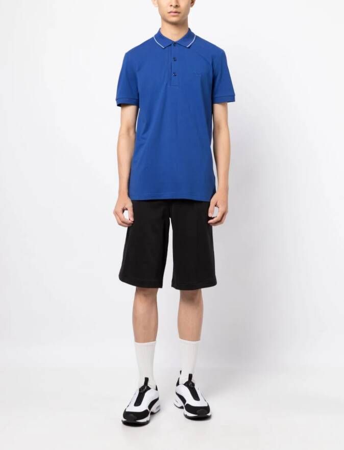 BOSS Katoenen poloshirt Blauw