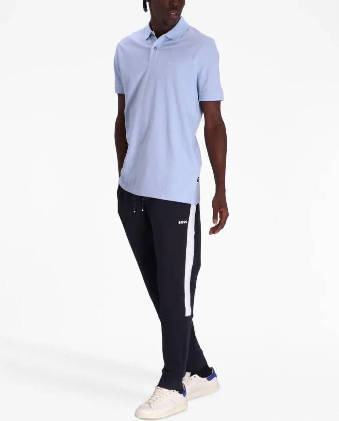 BOSS Poloshirt met geborduurd logo Blauw