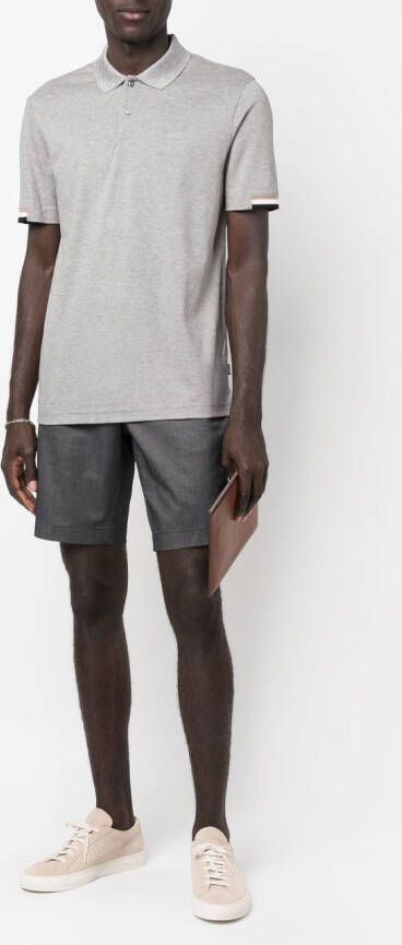 BOSS Poloshirt met korte mouwen Grijs
