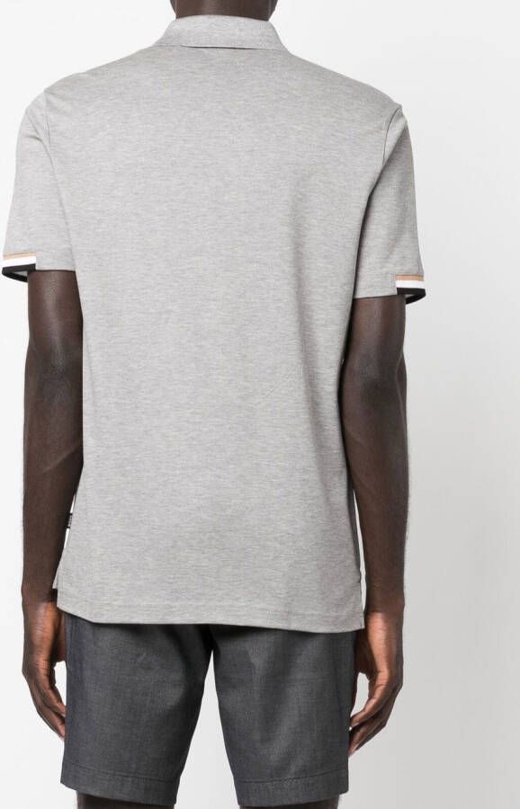 BOSS Poloshirt met korte mouwen Grijs