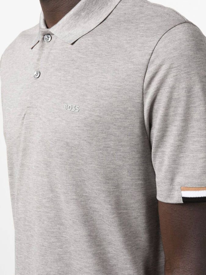 BOSS Poloshirt met korte mouwen Grijs