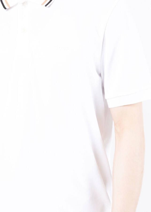 BOSS Poloshirt met korte mouwen Wit