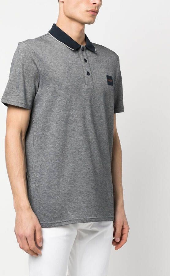 BOSS Poloshirt met logopatch Blauw