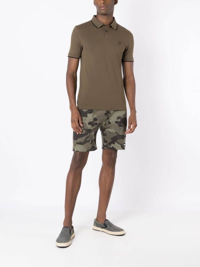 BOSS Poloshirt met logopatch Groen