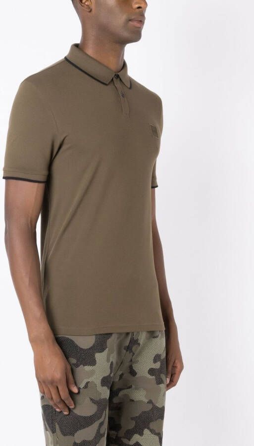 BOSS Poloshirt met logopatch Groen