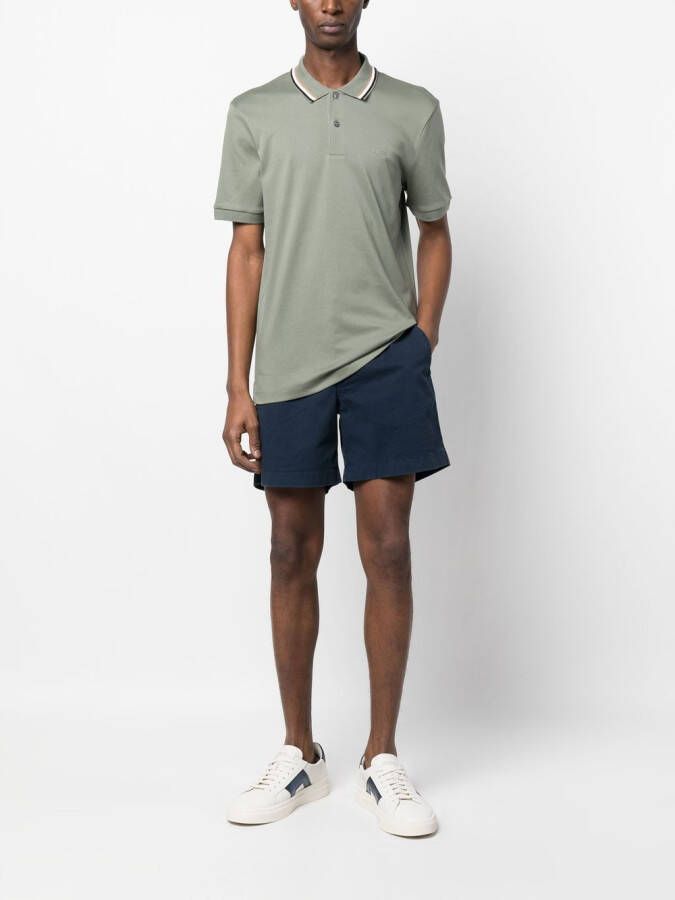 BOSS Poloshirt met logoprint Groen