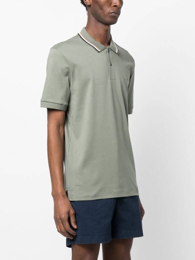 BOSS Poloshirt met logoprint Groen