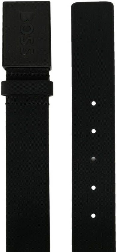 BOSS Riem met logoplakkaat Zwart