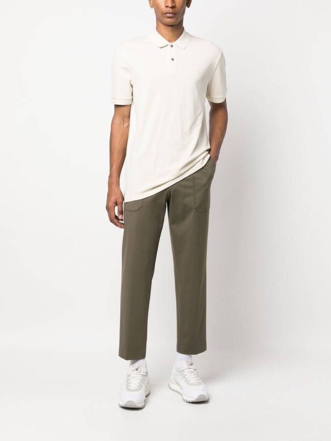 BOSS Katoenen poloshirt Beige