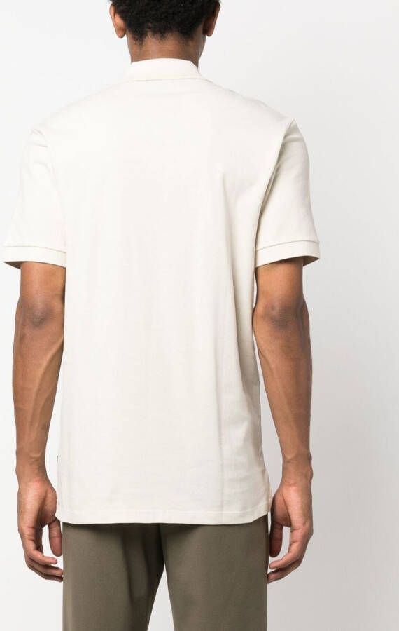 BOSS Katoenen poloshirt Beige