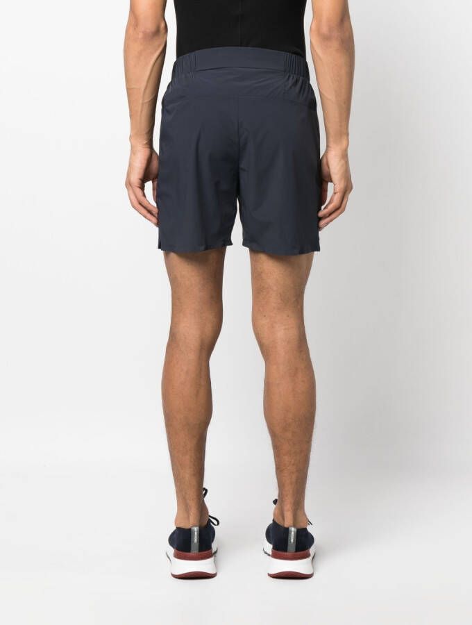BOSS Shorts met elastische taille Blauw