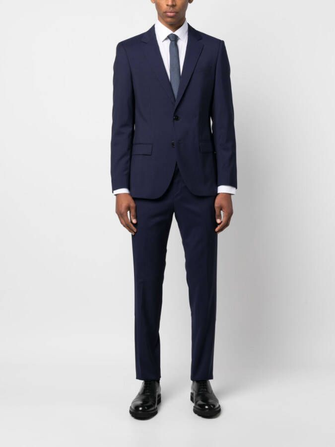 BOSS Blazer met enkele rij knopen Blauw