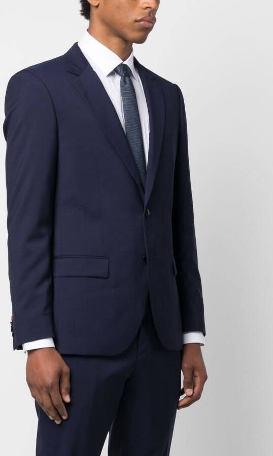 BOSS Blazer met enkele rij knopen Blauw